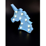 Luminaria Led  Unicornio  Azul 
