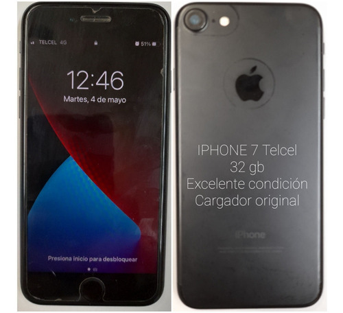 Celular iPhone 7 32gb Seminuevo Cargador Original