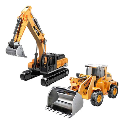 Excavadora RC Carson Volvo 1:16 – Orugas, Giro 360° Y Carga De 200g Para Niños +8 Años