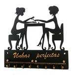 Porta Chaves Personalizado Manicure - Mdf