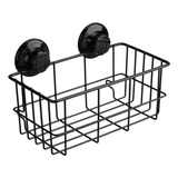 Organizador De Baño Con Ventosas, Accesorio De Ducha - Negro