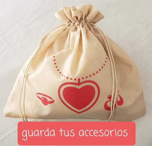 4 Bolsas De Tela Para Accesorios