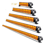 Barra Led Ambar Cree 24 Led 6d Lente 25 120w Amarillo