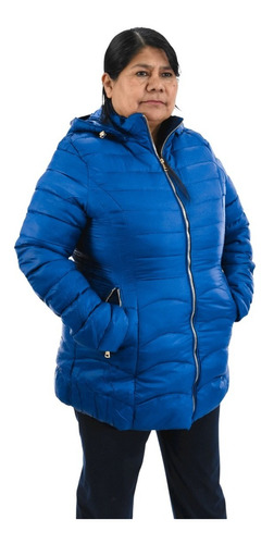 Campera Inflable Mujer Larga Impermeable Importada Yd 560303