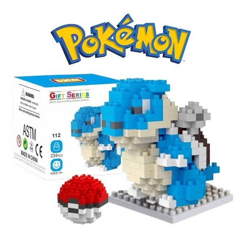 Figura Pokémon - Bloques Armables - Blastoise - Pokebola