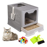 Hamiledyi Caja De Arena Plegable Grande Para Gatos