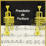 Prendedor Partitura Hinário Paganini Clipet Trompete Par