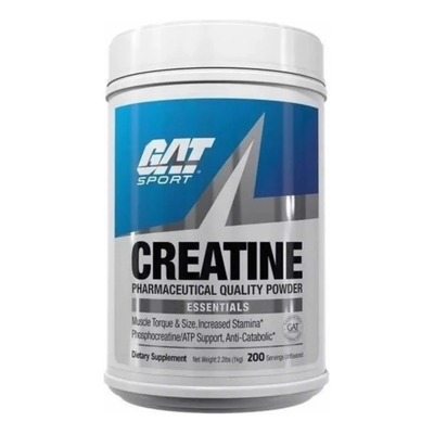 Creatina Gat 1kg Monohidratada 200 Porciones Sabor Sin Sabor | Envío gratis