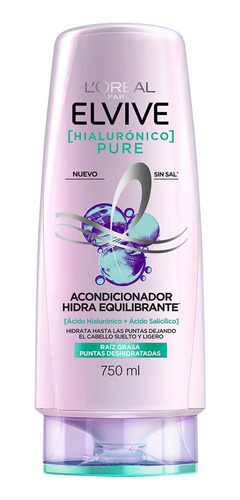 Acondicionador Elvive Hialurónico Pure X 750 Ml