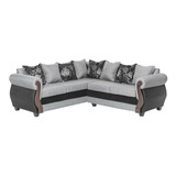 Sofa Seccional Intercambiable Essenza Bugambilia Gris-negro