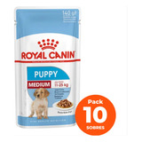 Alimento Perro Pouch Royal Canin Medium Puppy 10un