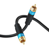 Cable De Subwoofer De Audio Rca 50 Pies, Doble Blindaje...