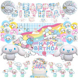 Set Decoración Globos + Telón Cinnamoroll Cumpleaños