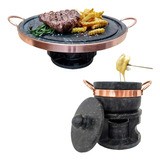 Kit Com 2 Fondue 1 De Carne 32 Cm E Outro De Queijo 500 Ml