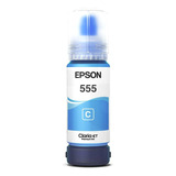 Tinta Original Epson T555 Cian Base Agua Dye L8160 L8180