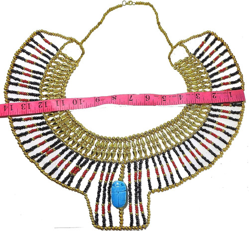 Collar De Escarabajo Egipcio Cleopatra Nefertiti Scarab Coll