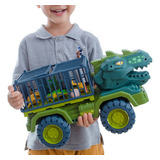 Camión Transportador Grande Con Cabeza De Dinosaurio, Juguet