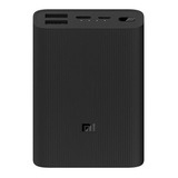 Carregador Usb Portátil Xiaomi Compacto 10.000mah Power Bank Cor Preto