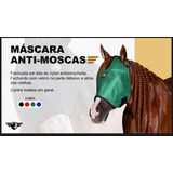 Máscara Proteção Anti Moscas Cavalo De Nylon Speed Horse