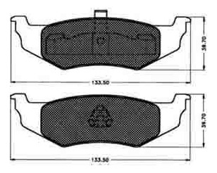 Pastillas Freno Para Dodge - Chrysler Cirrus 93/ Trasera Foto 3