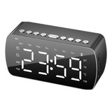 Reloj Despertador Digital Pantalla Led Bluetooth Parlante