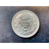Moneda Chile 20 Centavos 1938 Niquel  Unc  (x1103