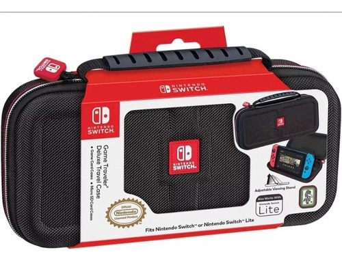 Case Nintendo Switch Deluxe Travel Capa Preto Oficial Nova