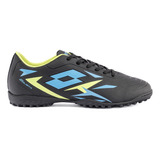 Zapato De Baby Fútbol Hombre Lotto - Solista Tf Negro Azul