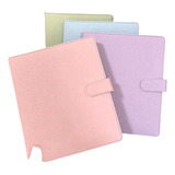 Binder Carpeta Coreana A5 Pu Piel Glitter Macaron Photocards