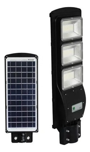 Luminaria Led Solar Lampara Alumbrado Publico 90w Con Sensor Color De La Carcasa Negro Color De La Luz Blanco Frío 3.2v Dc