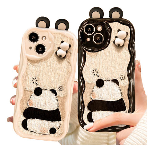Funda Protectora 3d Panda Phone De 2 Piezas