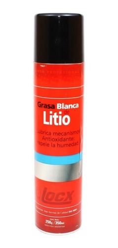 Grasa Blanca De Litio Lubricante Aerosol Premium 300 Ml Locx