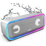 Bocina Bluetooth Doss Soundbox Pro + 24w Tws Ipx5 Luces Rgb Color Gris