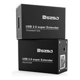 Szbj Extensor Usb Sobre Rj45 Cat5e/6 De Hasta 196 Pies Ether