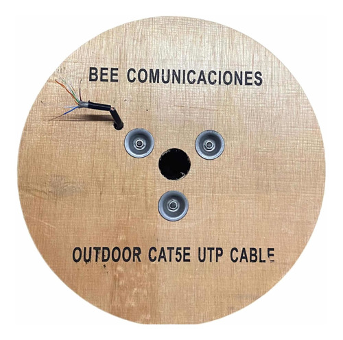 Cable Utp Cat 5e, Bobina 305m Doble Forro Exterior, Cobre