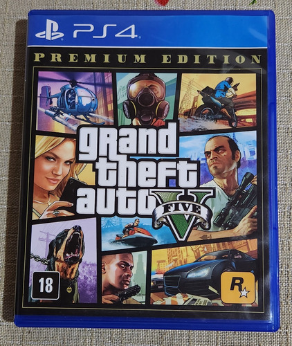 Grand Theft Auto V  Premium Edition Rockstar Ps4 Físico