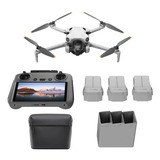 Drone Dji Mini 4 Pro Controle Tela Fly More Combo Plus 3 Bat