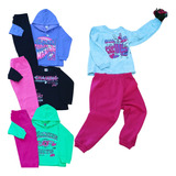  3 Conjunto De Frio Inverno Agasalhos Infantil Feminino