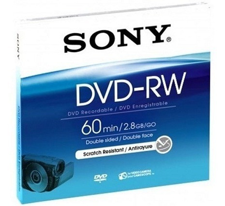 Sony Mini Dvd-rw Dl 2.8gb 60min Caja Slim Dmw60dsr2 Ecoffice