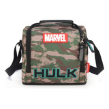 Lancheira Infantil Escolar Camuflado Hulk Luxcel La47053ag