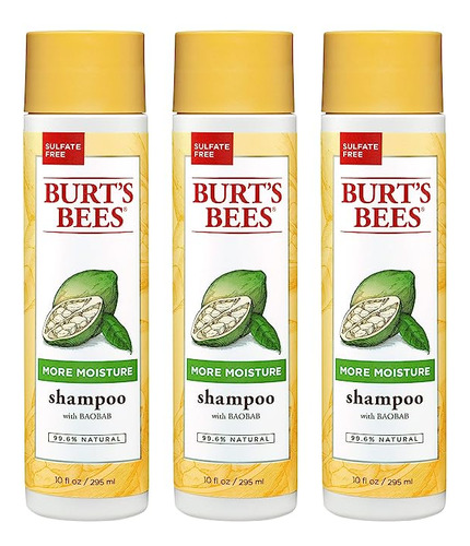 Burt's Bees Baobab Oil More Moisture Shampoo, Sulfate-free S