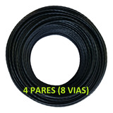 Kit C/ 2 Cabo Rede Cat5e Preto Rolo 100m = 200m Lan Net Utp