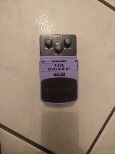 Pedal Behringer Tube Overdrive To 100 Para Guitarra