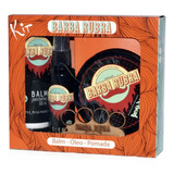 Barba Rubra Kit Balm+óleo+fixadora