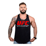 Regata Long Line Ufc Mma Luta Academia Masculina Treino Ufc