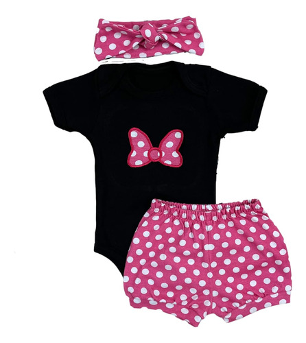 Conjunto Body Tapa Fralda Verão Roupa Bebe Bordado C20399