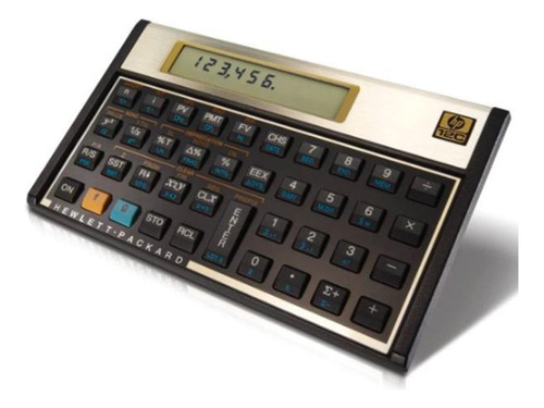 Calculadora Hp 12c Gold Dourada  C/manual Português