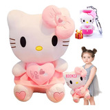 Peluche Hello Kitty Para Regalos Kawaii Con Corazón 30cm