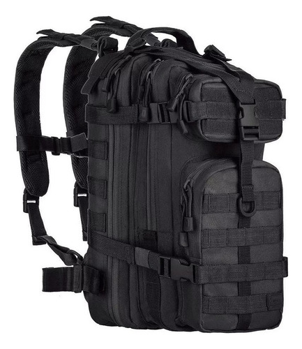 Mochila Assault Preta Invictus 30l Miliatar Tatica Molle Cor Preto