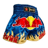 Jalch Short Muay Thai Muaythai Kickboxing Mma Kick Red Bull